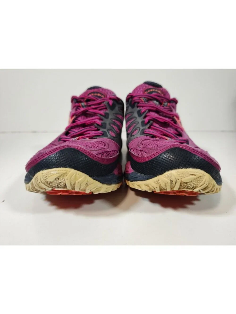 Brooks Cascadia 9 Trail Running Shoes Women’s 7 B Purple Pink 120153B872 - Picture 3 of 9